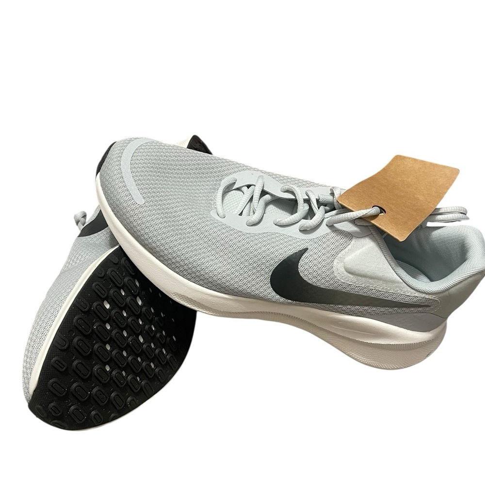 Nike Revolution 7 Wide Light Gray Sneakers - Picture 2 of 11
